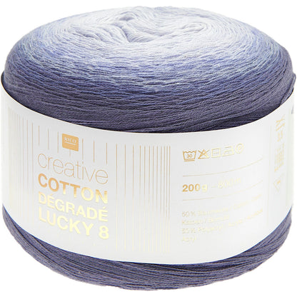 Rico Design Creative Cotton Dégradé Lucky 8 Denim (023)