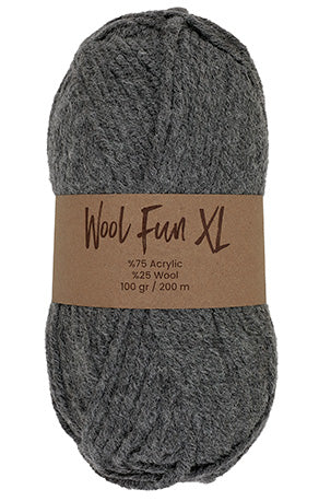 Lammy Yarns Wool Fun XL Dark Grey (023)