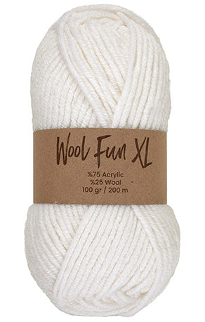 Lammy Yarns Wool Fun XL White (025)