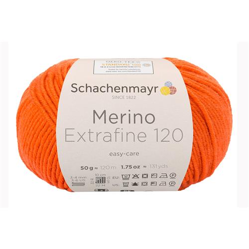 Schachenmayr Merino Extrafine 120 Oranje (125)