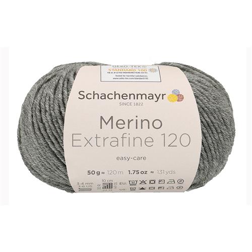 Schachenmayr Merino Extrafine 120 Grey (192)