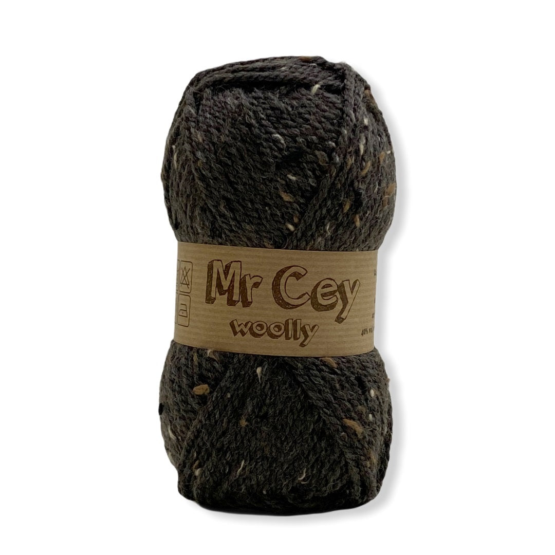 Mr. Cey Woolly Tweed Dark Chocolate (737)