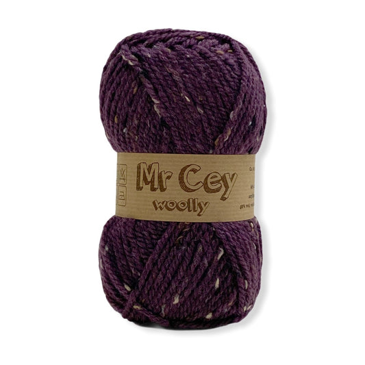 Mr. Cey Woolly Tweed Plum (738)