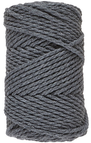 Lammy Yarns Macrame 8 (3mm) Dark Gray (038)