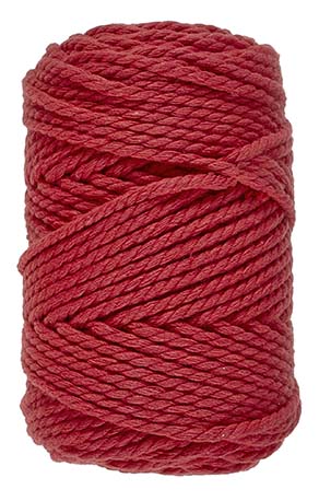 Lammy Yarns Macrame 8 (3mm) Red (043)