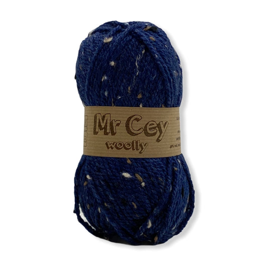 Mr. Cey Woolly Tweed Dark Sea (748)