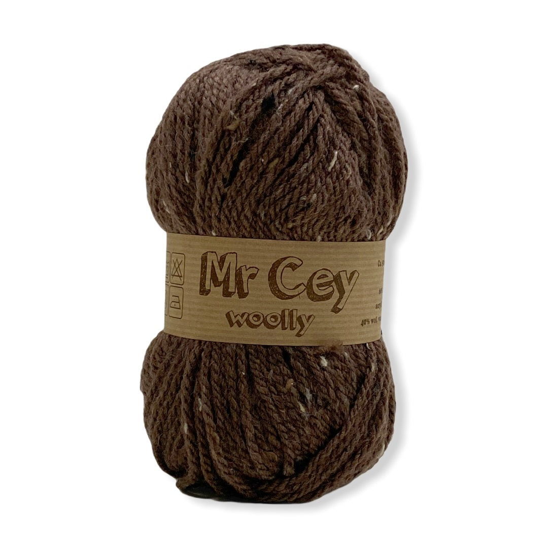 Mr. Cey Woolly Tweed Walnut (754)