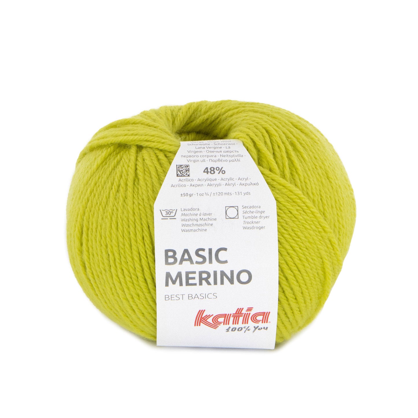 Katia Basic Merino Lime Green (100)