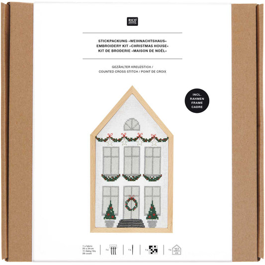 RICO Borduurpakket XMAS House small (100184)