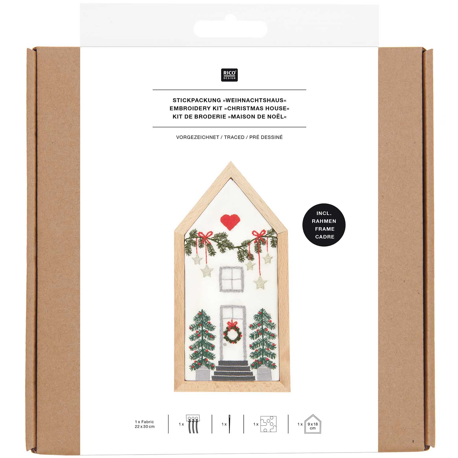 RICO Borduurpakket Maison de Noel small (100190)