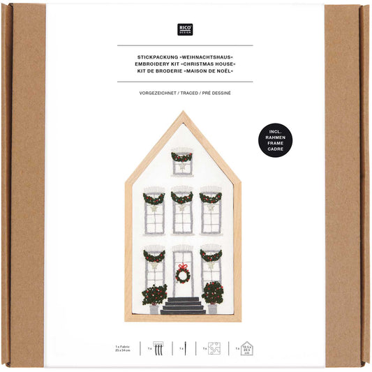 RICO Borduurpakket Christmas House small (100191)