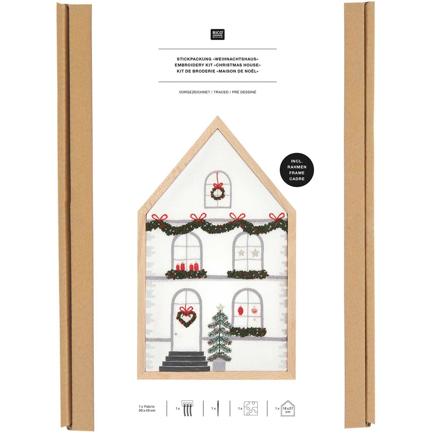 RICO Borduurpakket Christmas House big (100192)