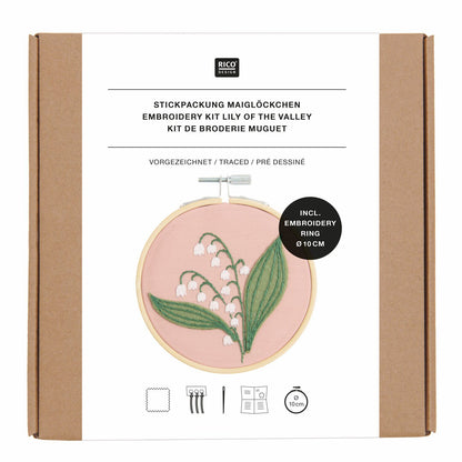 Borduurpakket vooraf getekend Lelietje-van-dalen 10 cm