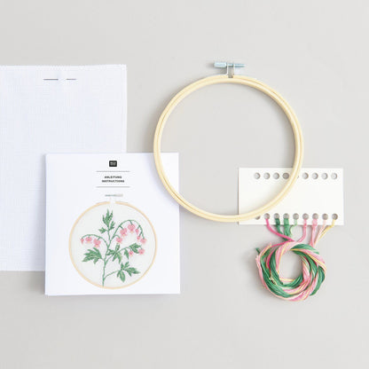 Borduurpakket geteld kruissteek huilend hart 15 cm