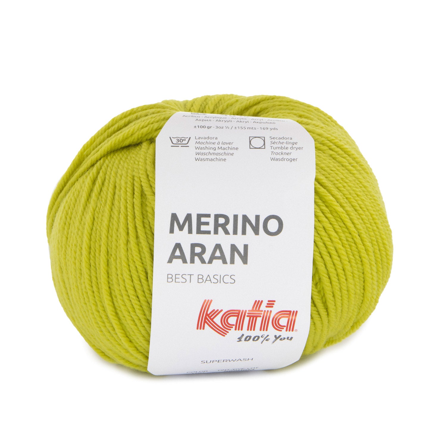 Katia Merino Aran Lime Green (100)