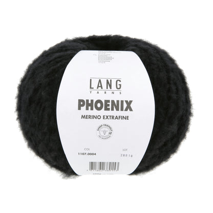 Lang Yarns Phoenix Merino Extrafine Black (0004)