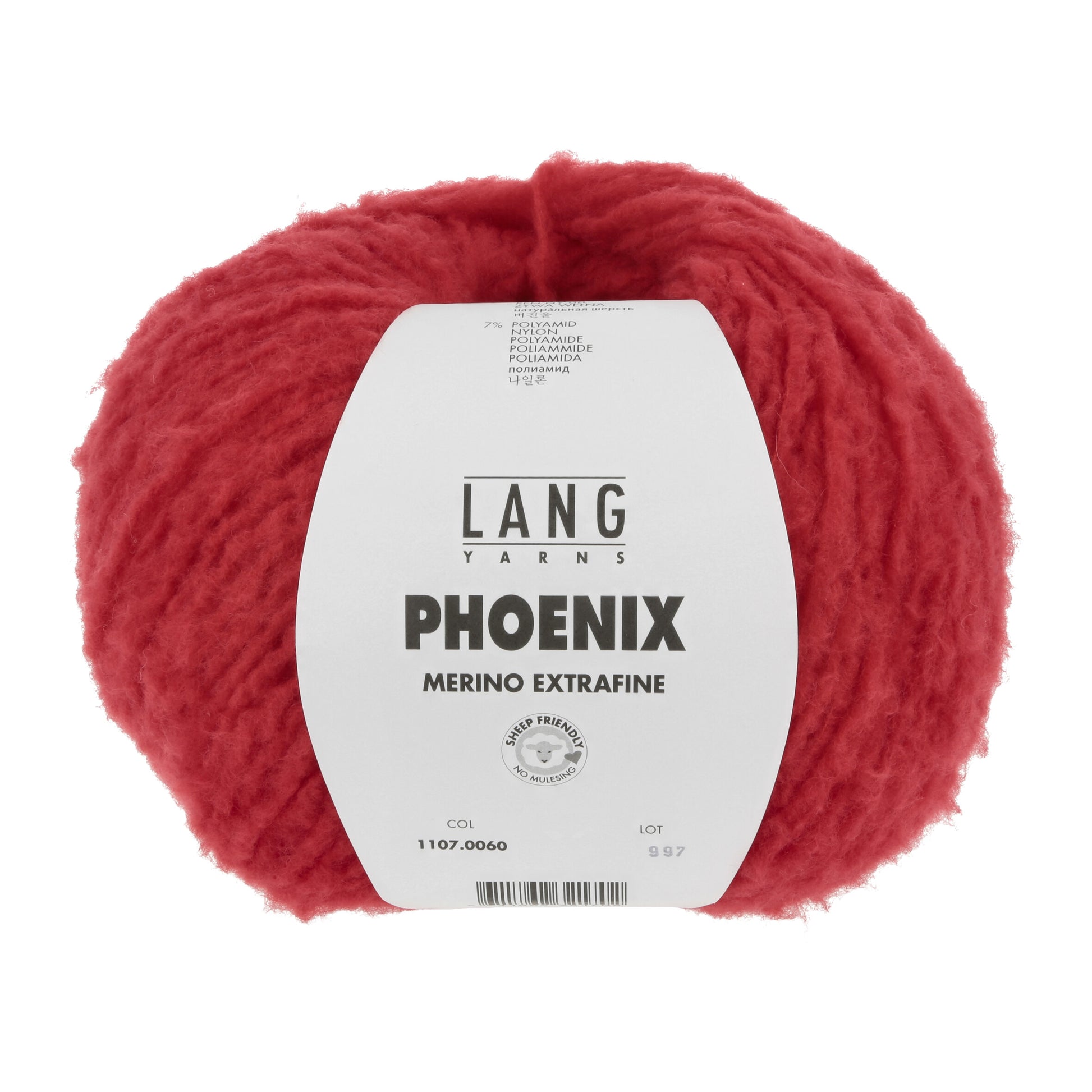 Lang Yarns Phoenix Merino Extrafine Red (0060)