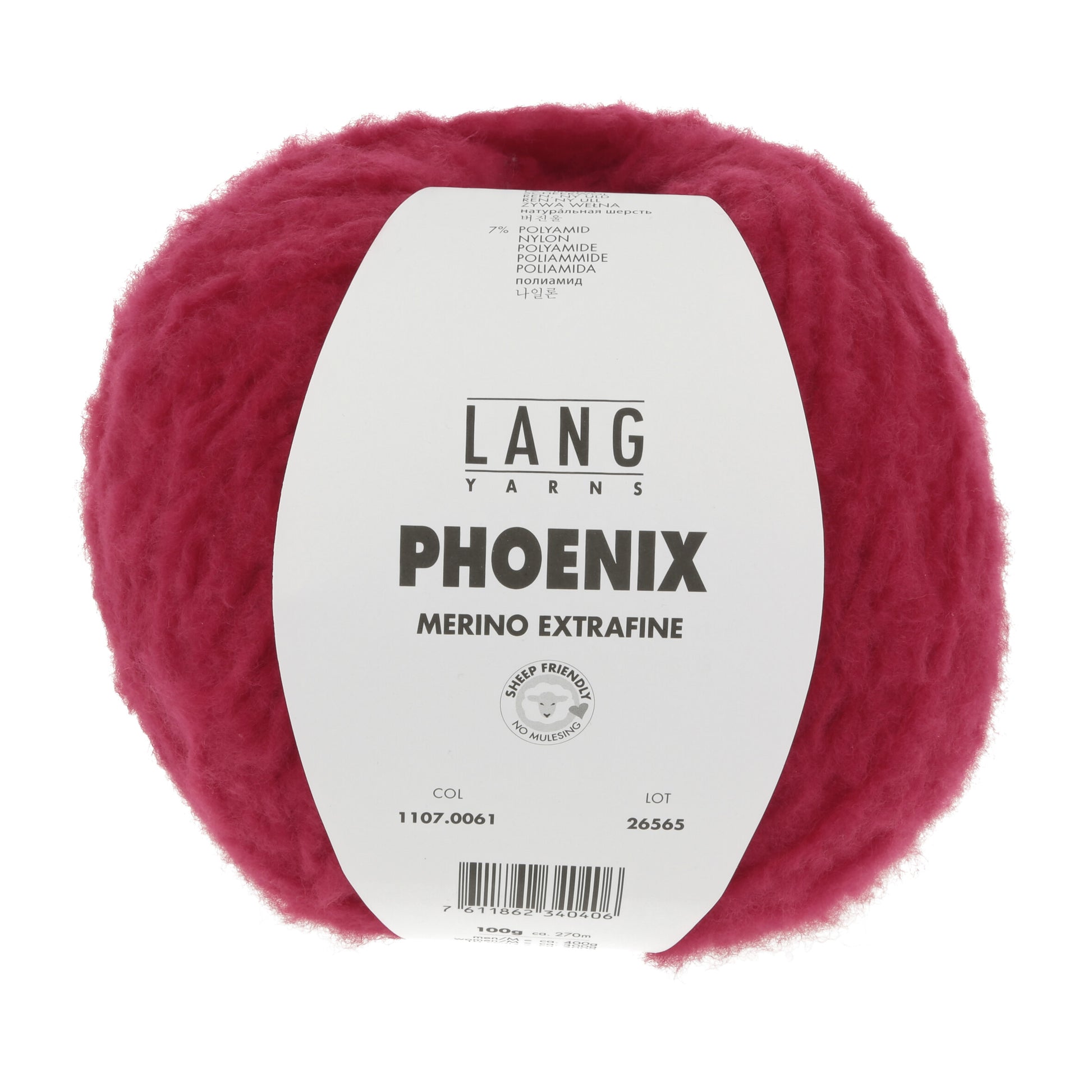 Lang Yarns Phoenix Merino Extrafine Scarlet (0061)