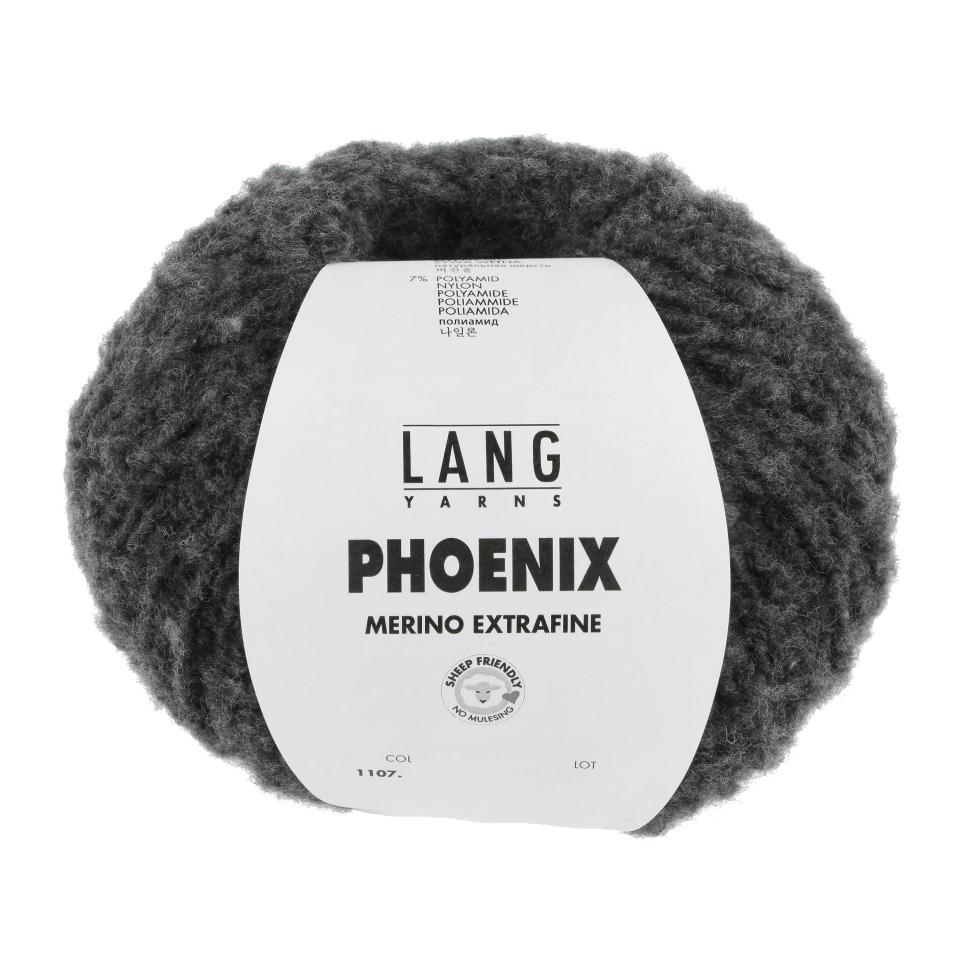 Lang Yarns Phoenix Merino Extrafine Anthracite (0070)