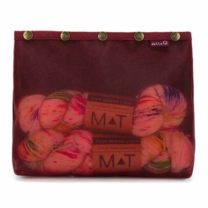 Della Q Makers Mesh Tote handtas 38x25x15cm rood