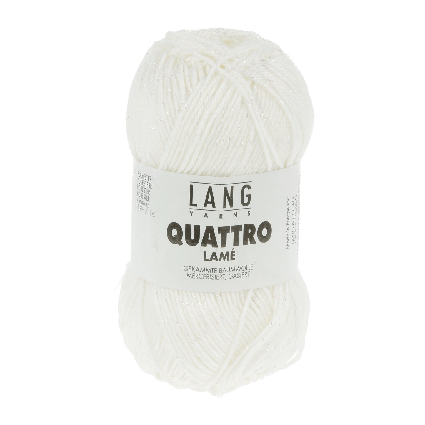 Lang Yarns Quattro Lame White (0001)