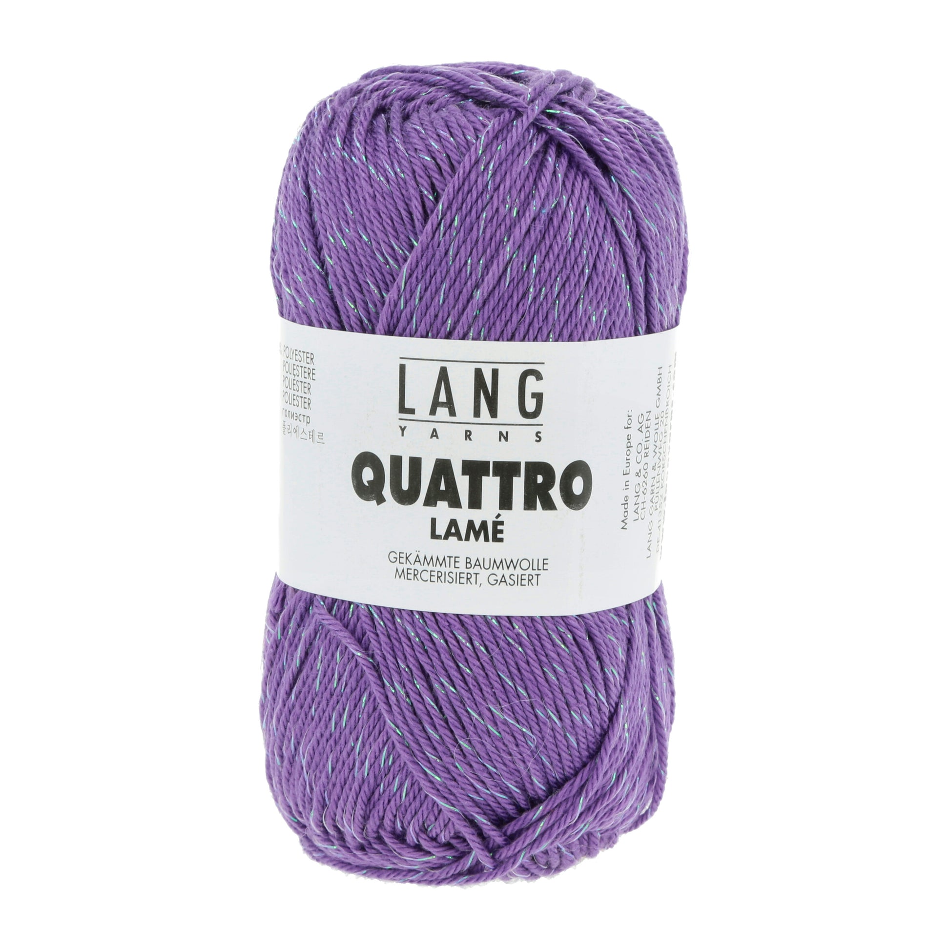 Lang Yarns Quattro Lame Purple (0146)