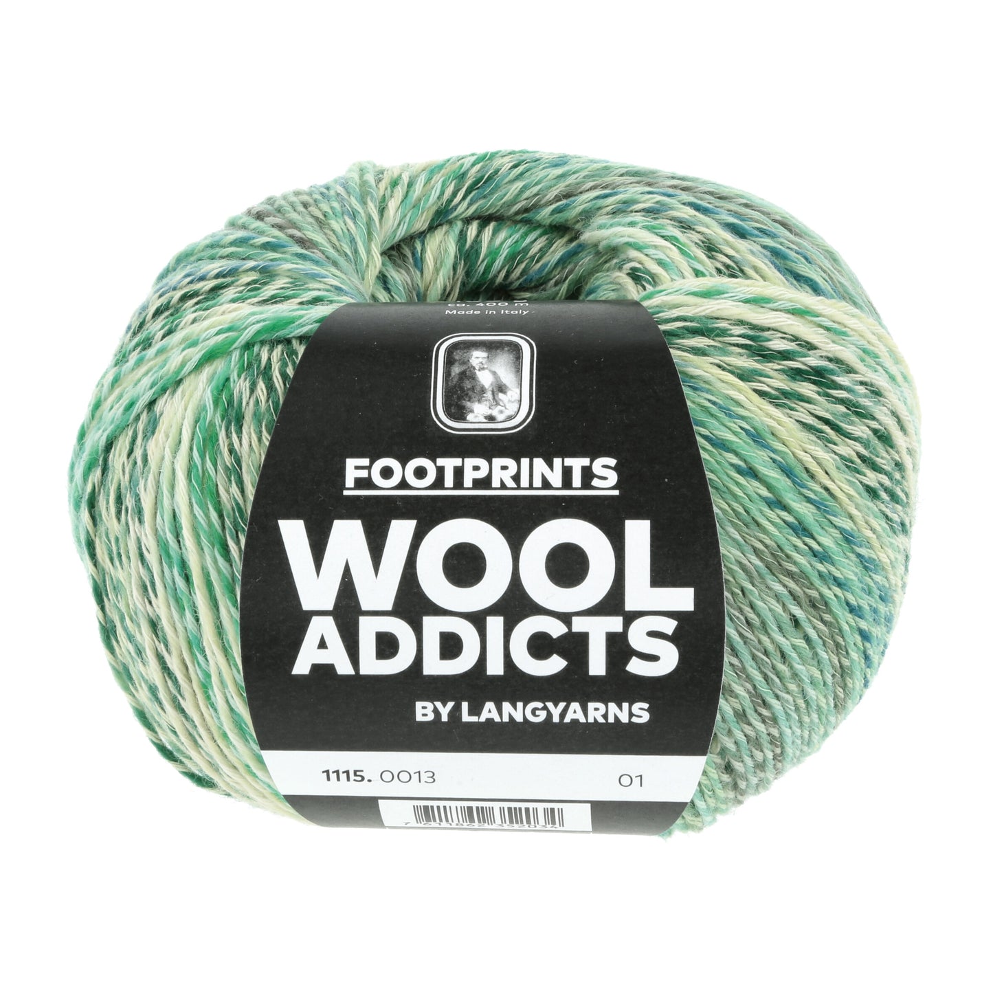 Lang Yarns Wool Addicts FootPrints Emerald (0013)