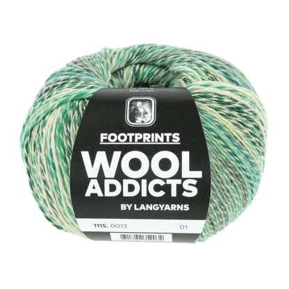 Lang Yarns Wool Addicts FootPrints Emerald (0013)