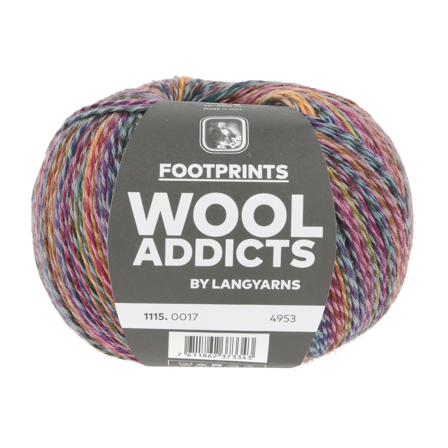 Lang Yarns Wool Addicts FootPrints Bubblegum (0017)