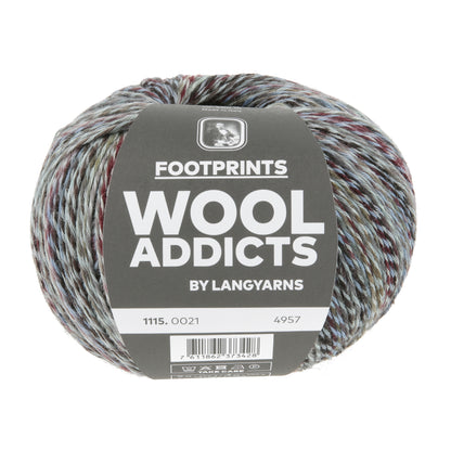 Lang Yarns Wool Addicts FootPrints Ocean (0021)