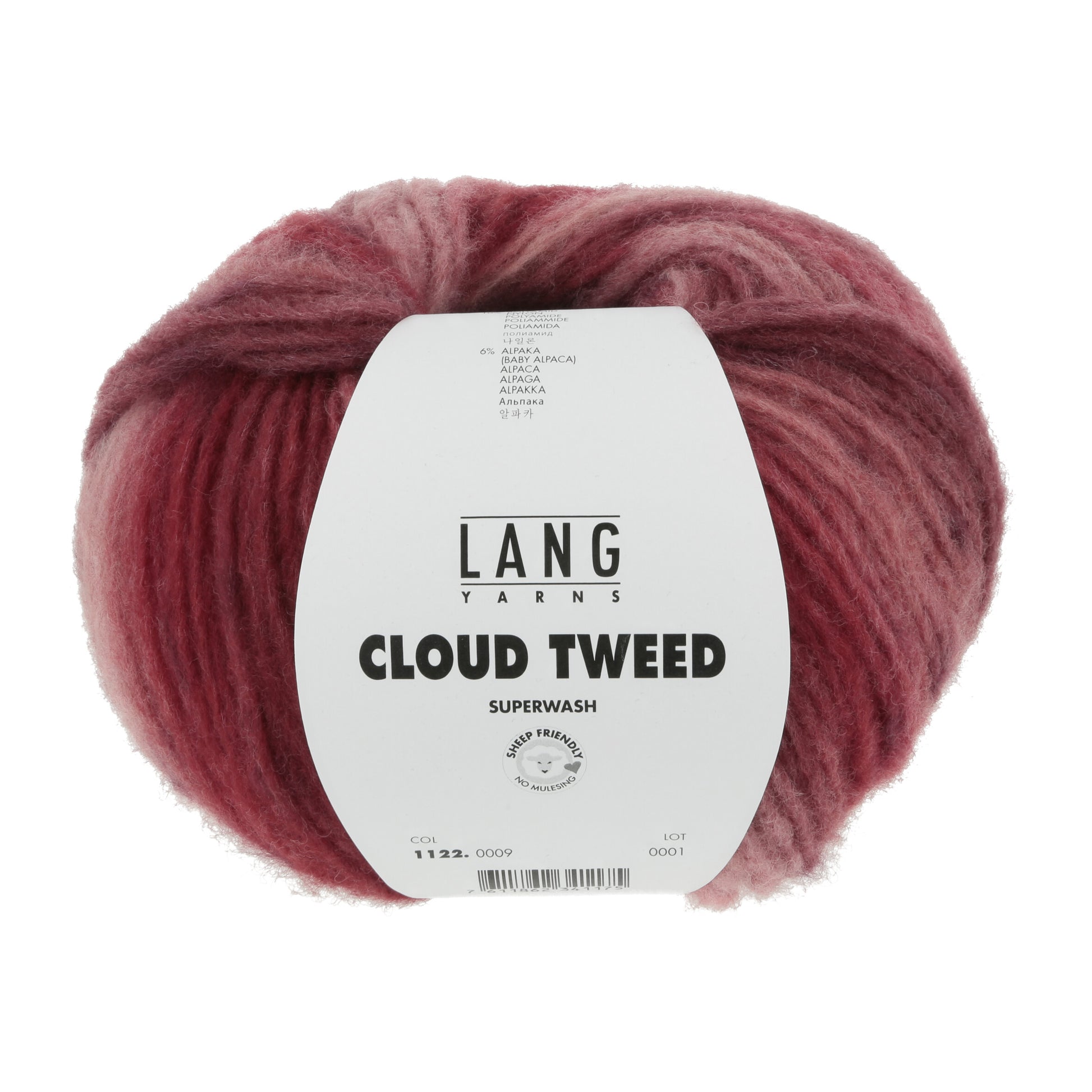 Lang Yarns Cloud Tweed Strawberry (0009)