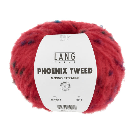 Lang Yarns Phoenix Tweed Merino Extrafine Red (0062)