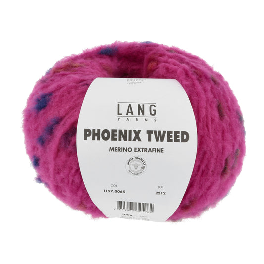 Lang Yarns Phoenix Tweed Merino Extrafine Fucshia (0065)