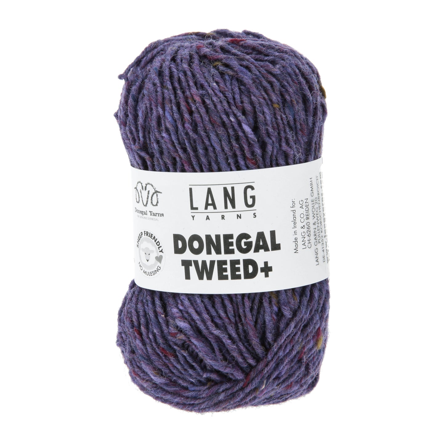 Lang Yarns Donegal Tweed+ Dark Purple (0047)