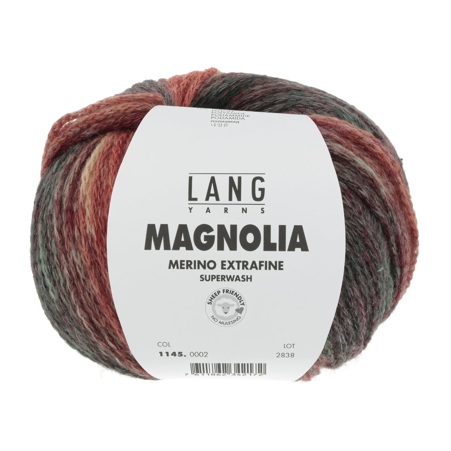 Lang Yarns Magnolia Superwash Merino Extrafine Lava (0002)