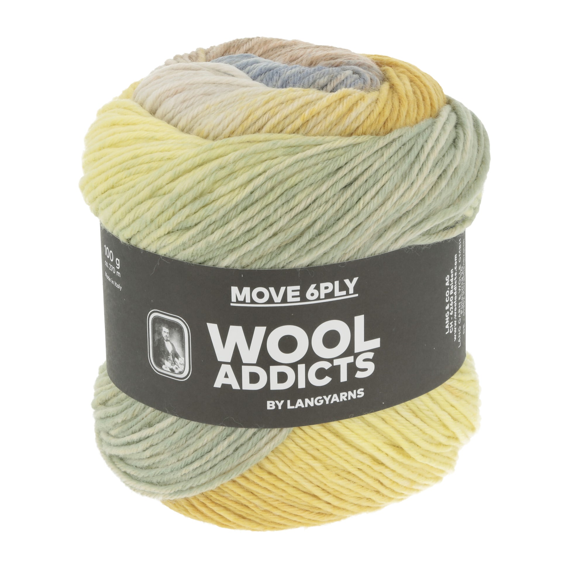 Lang Yarns Wool Addicts Move 6 PLY Sunflower (0005)