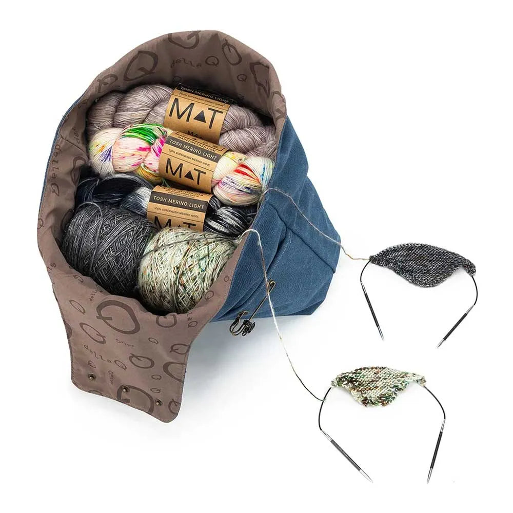 Della Q Nora Big Bucket 53x40x12 cm Indigo