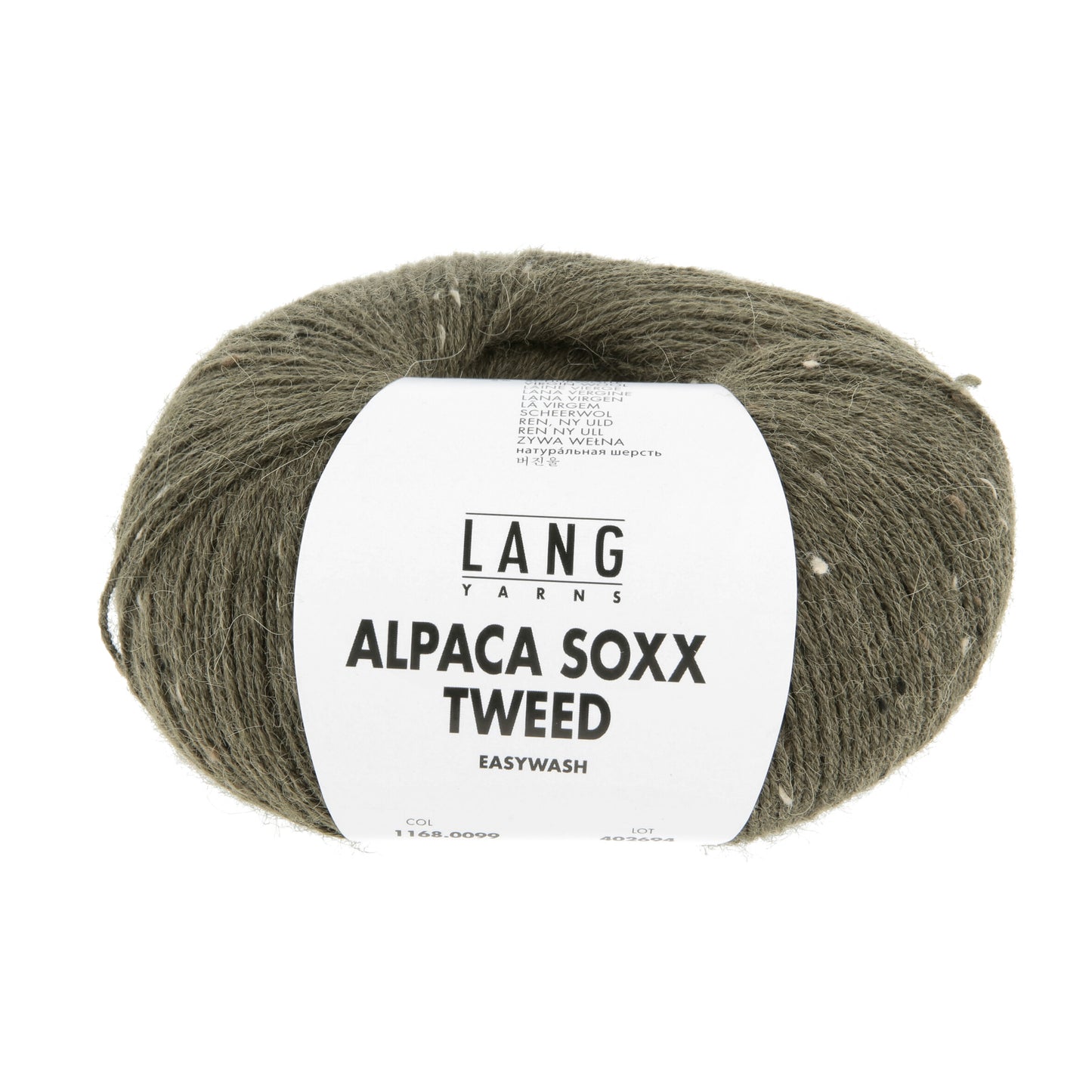 Lang Yarns Alpaca Soxx Tweed Army (1168.0099)