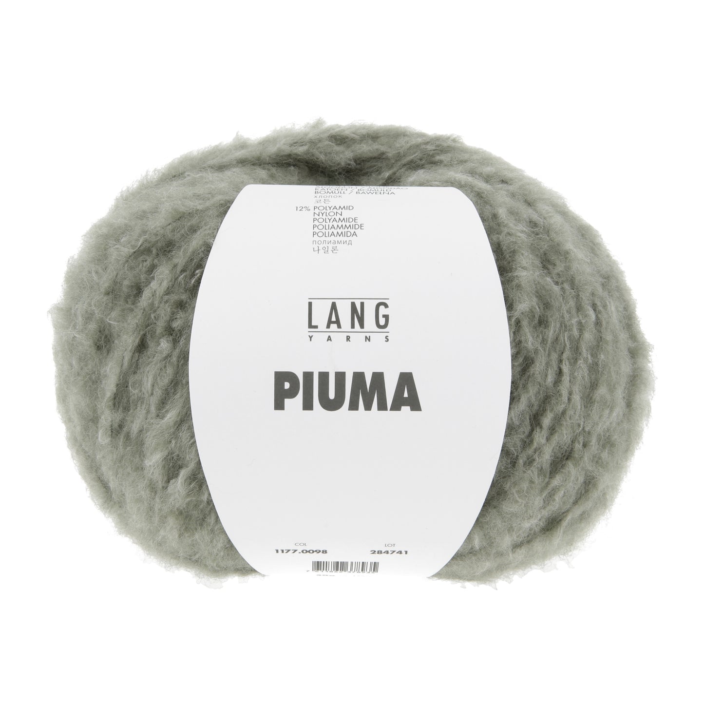 Lang Yarns Piuma Army (0098)