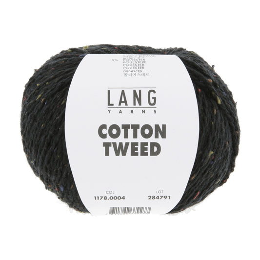 Lang Yarns Cotton Tweed Black (0004)