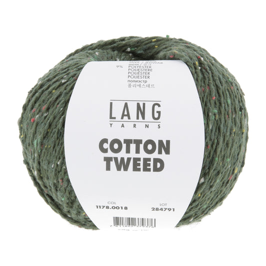 Lang Yarns Cotton Tweed Green (0018)