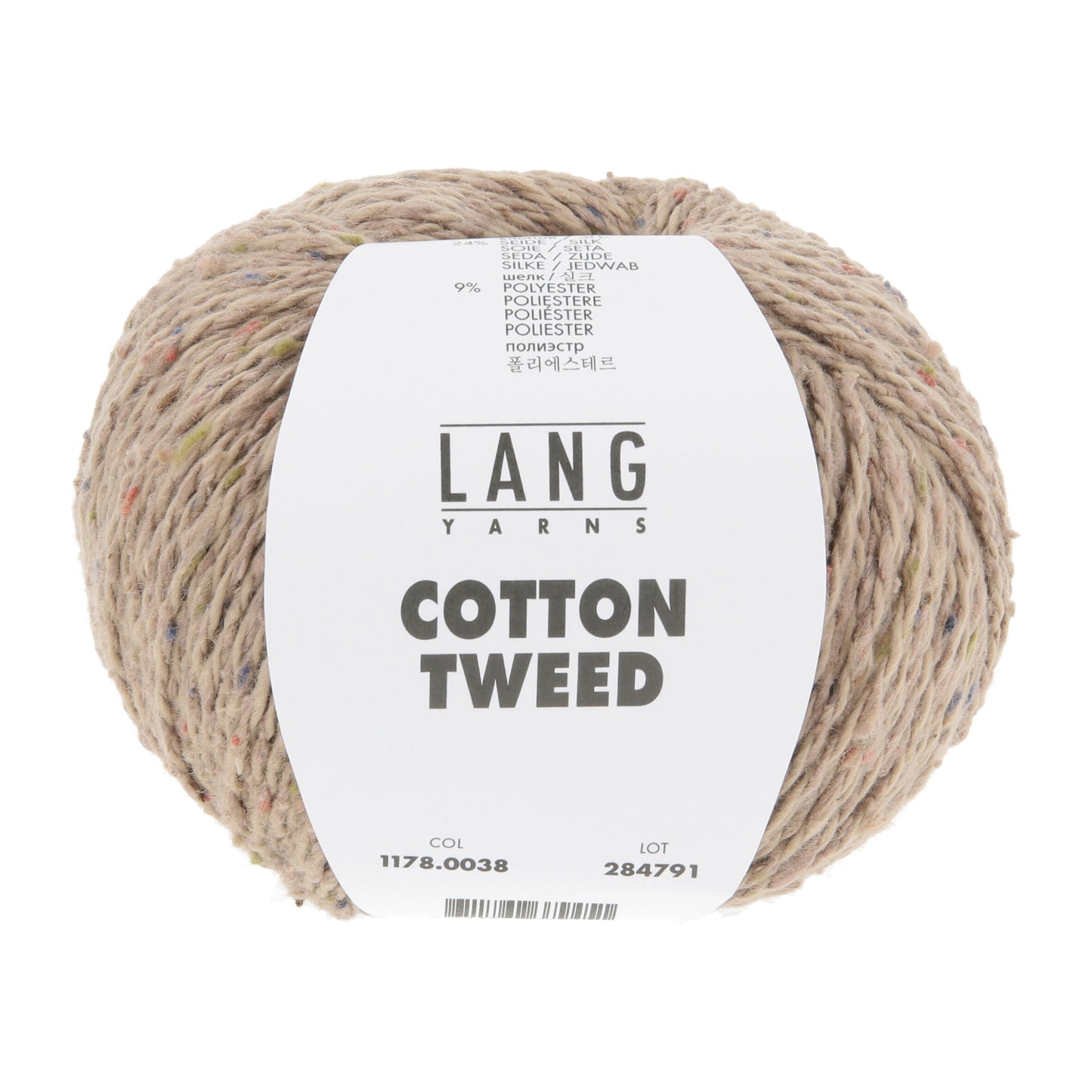 Lang Yarns Cotton Tweed Beige (0038)
