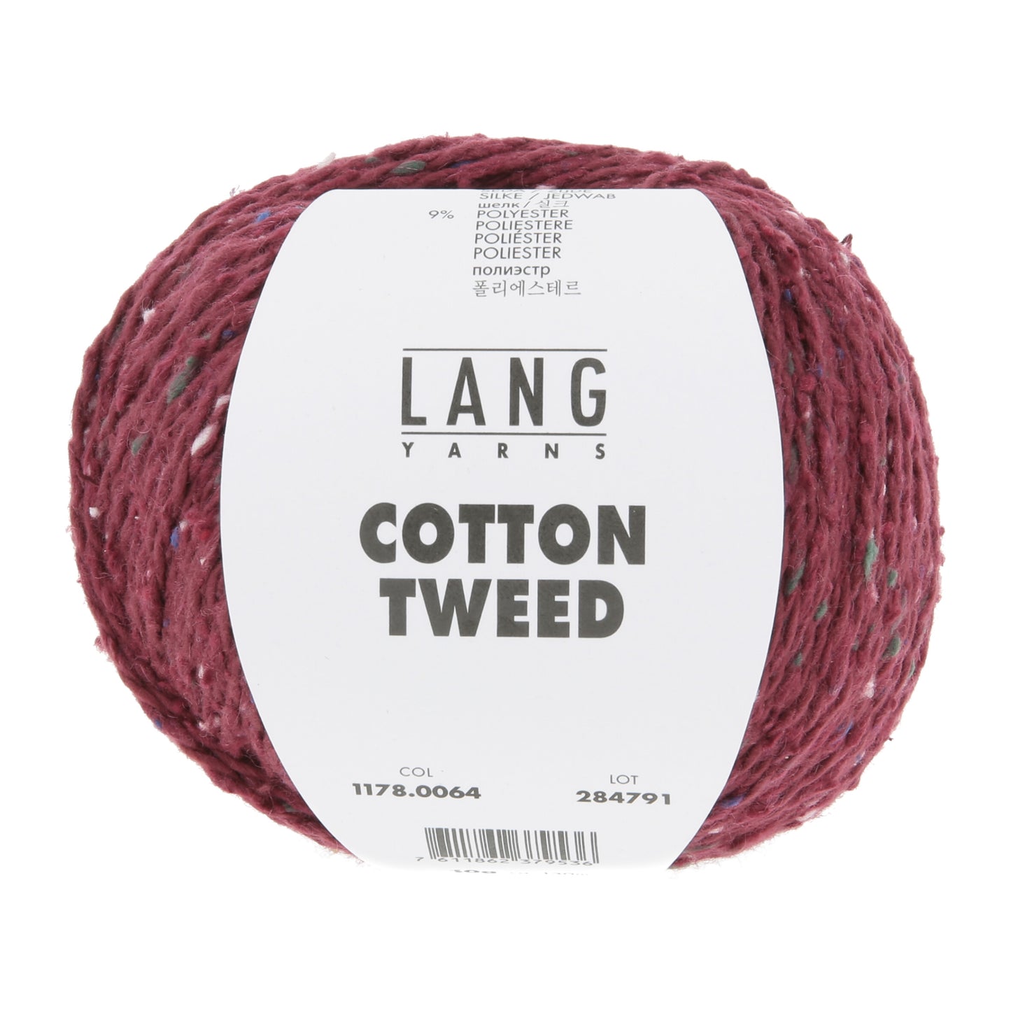 Lang Yarns Cotton Tweed Bordeaux (0064)
