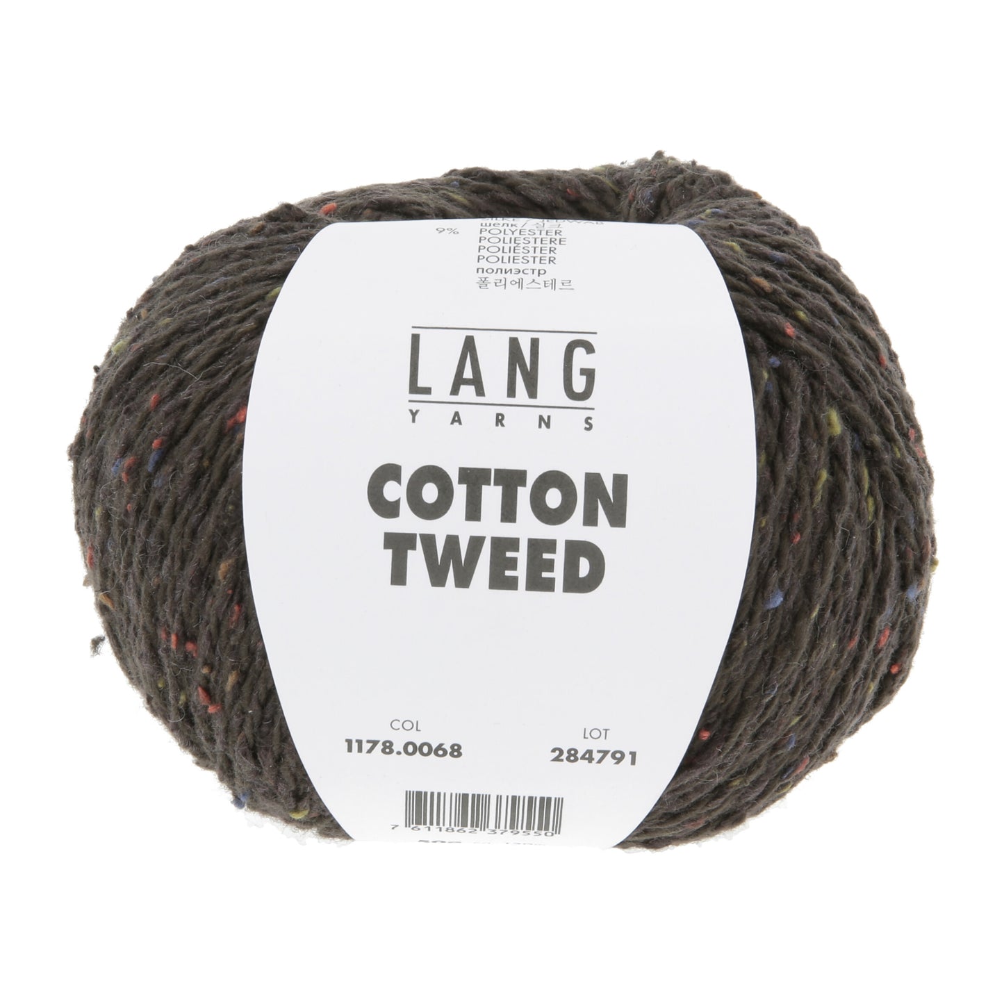 Lang Yarns Cotton Tweed Brown (0068)