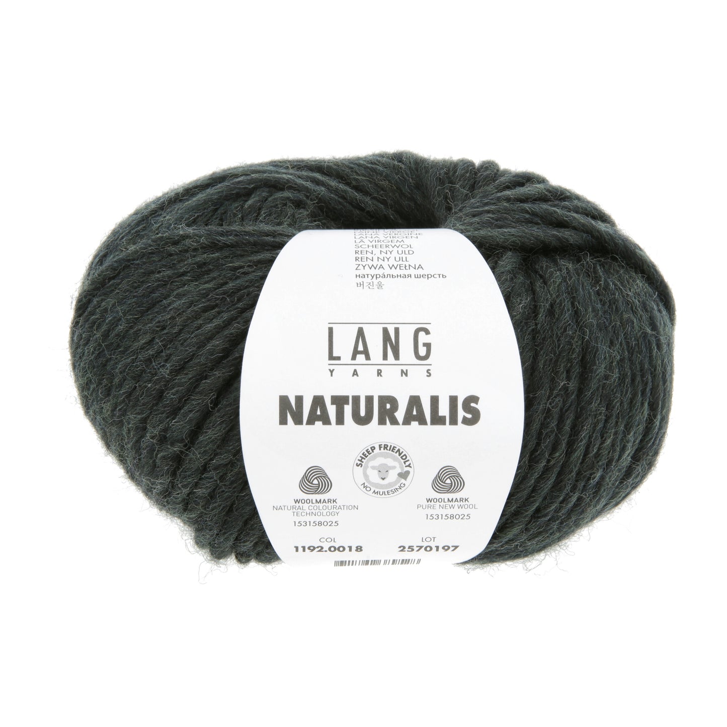 Lang Yarns Naturalis Antraciet (0018)