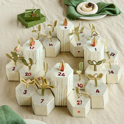 Adventskalender knutselset MISTLETOES (501502)