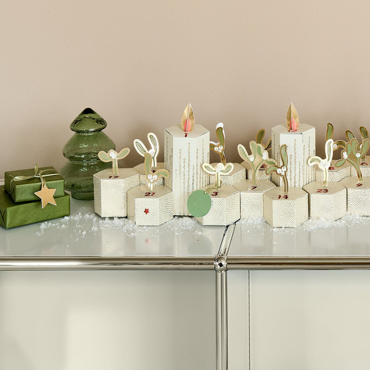 Adventskalender knutselset MISTLETOES (501502)