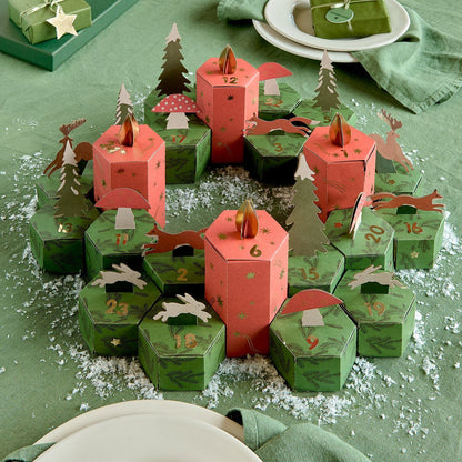 Adventskalender knutselset FOREST ANIMAL (501503)