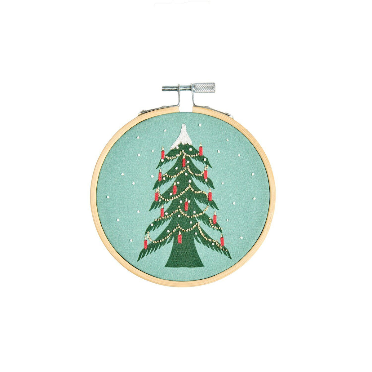 Borduurpakket met voorgetekende kerstboom