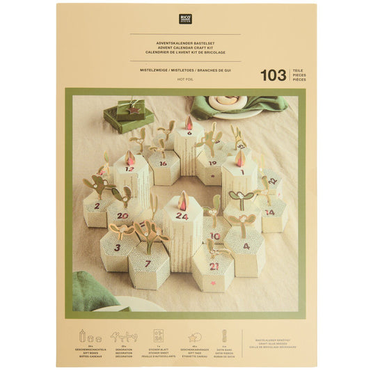 Adventskalender knutselset MISTLETOES (501502)